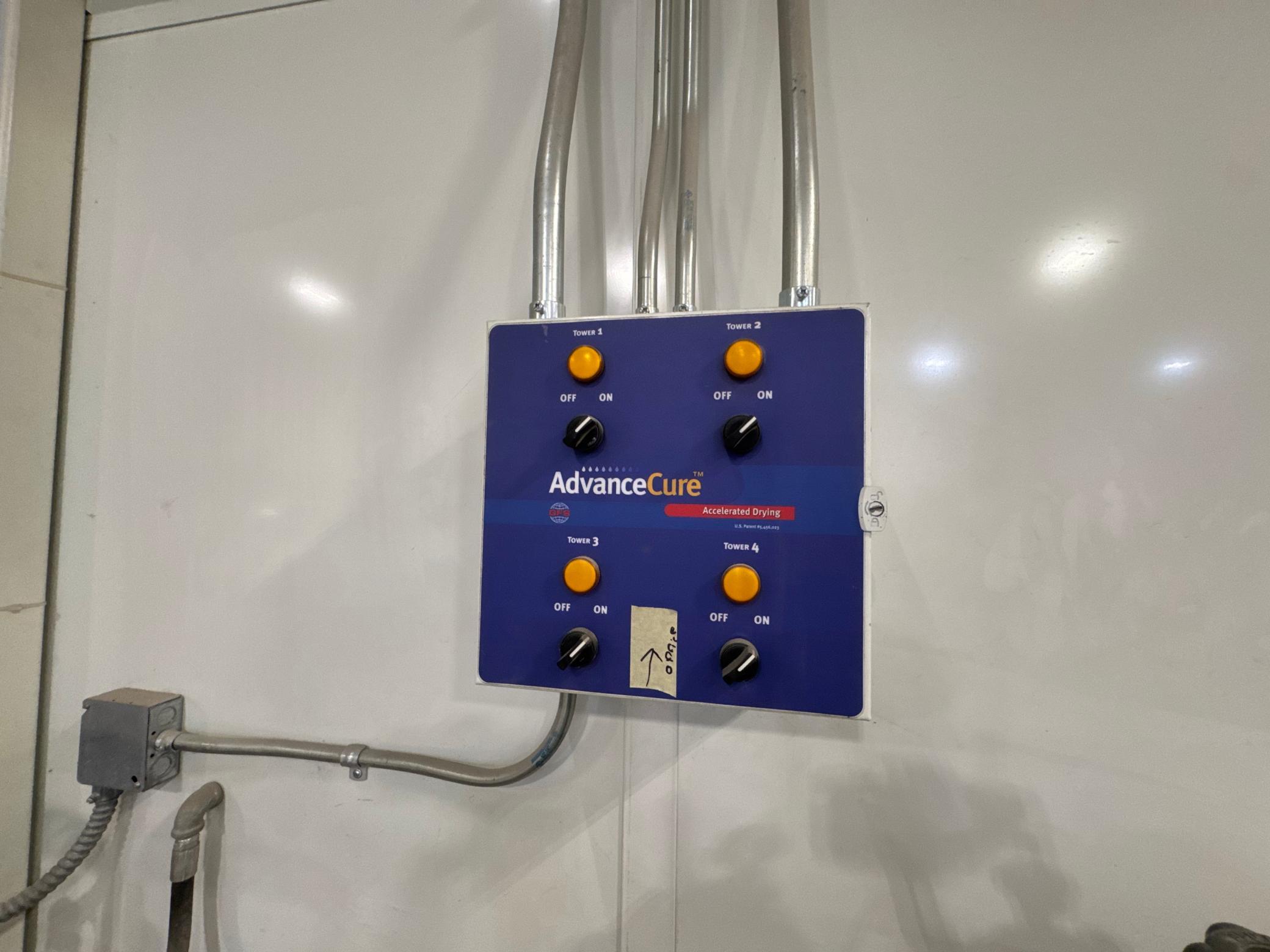 advance cure accelerated drying