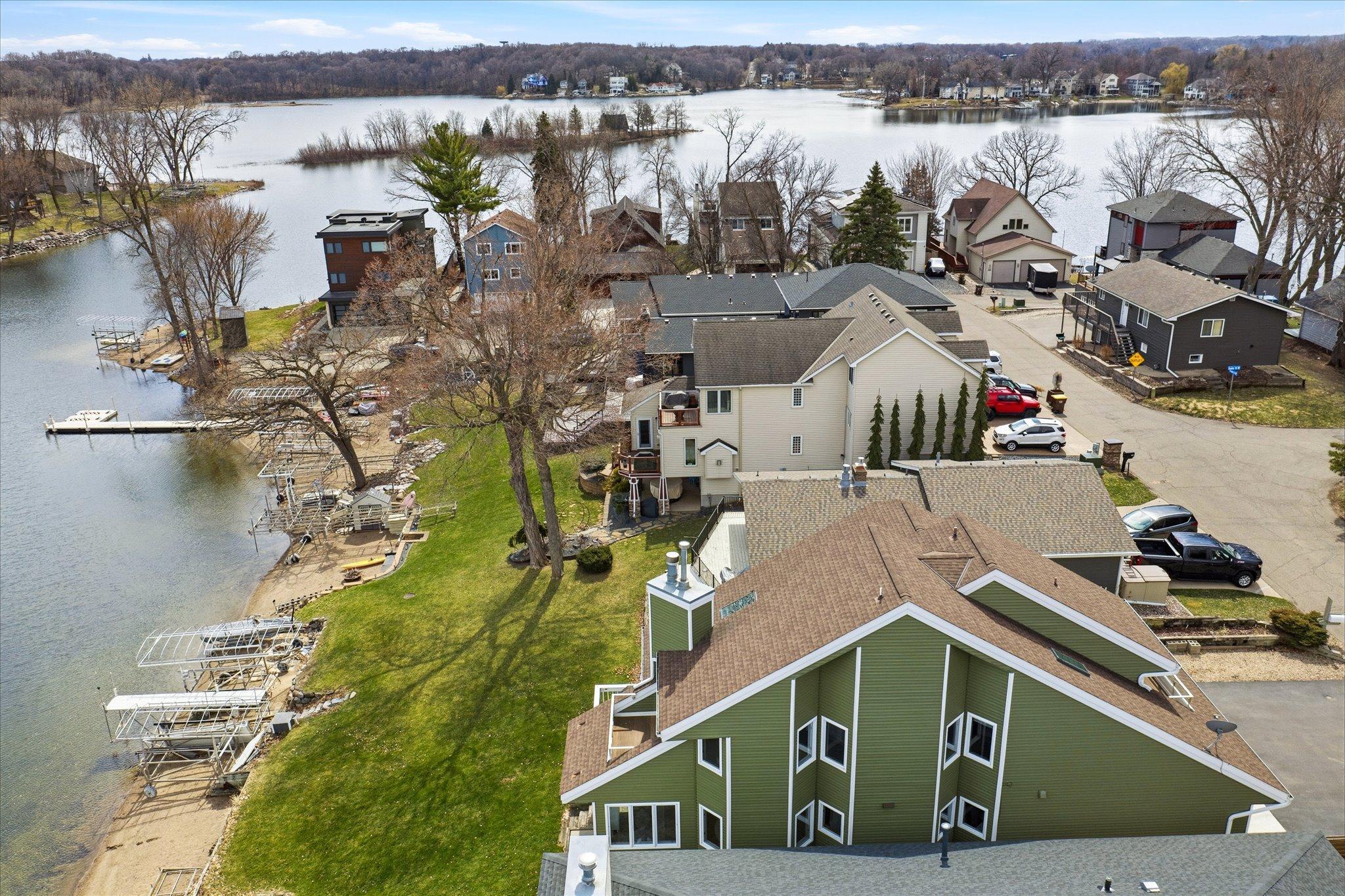 Community and surrounding lake views offering a broader perspective of the area.