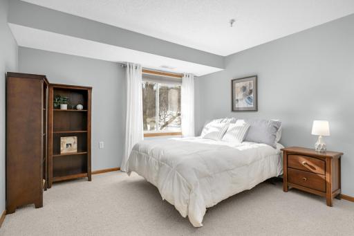 The bedroom offers a peaceful retreat at the end of the day