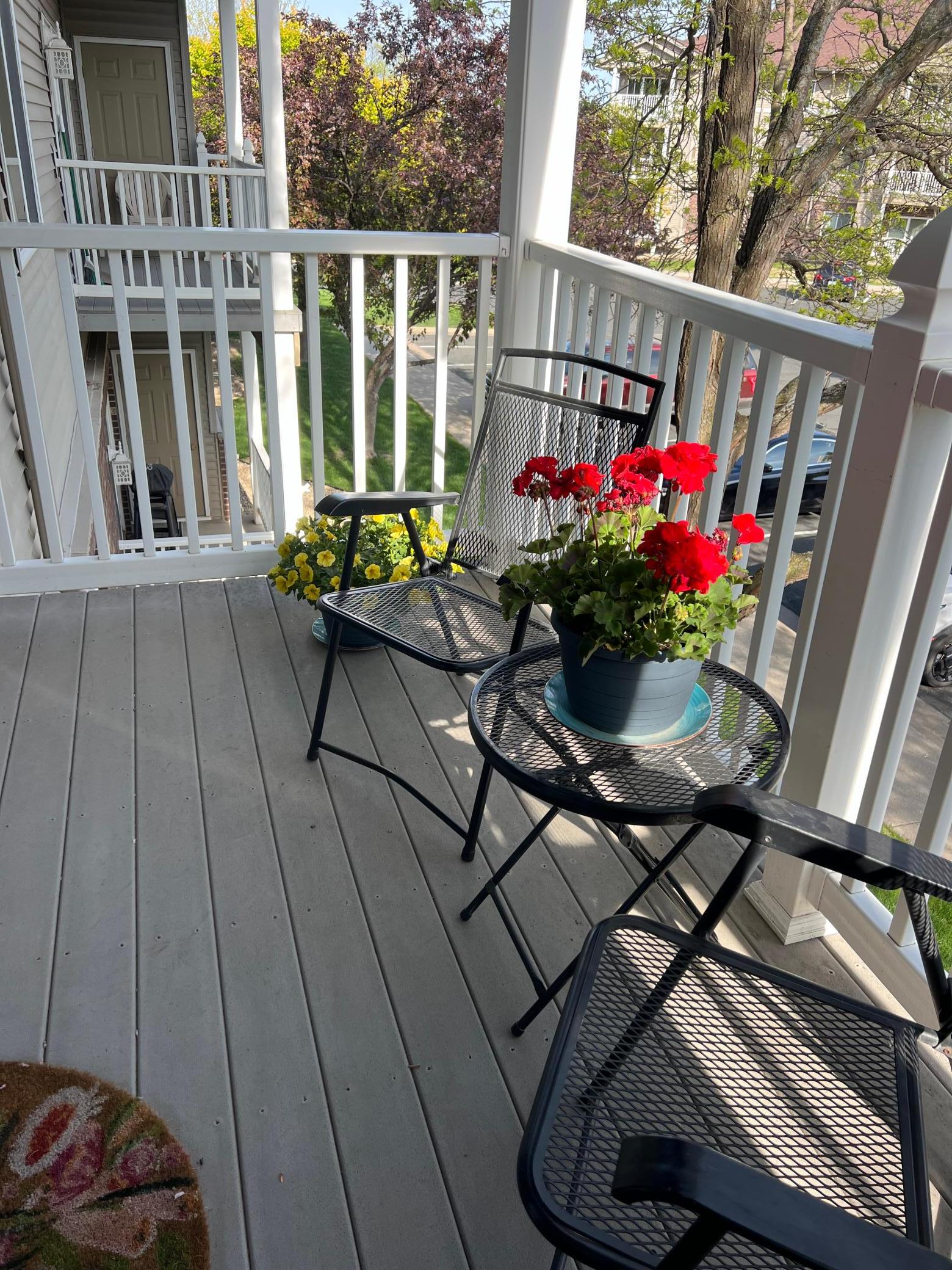 Morning sun and afternoon shade!