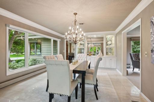 Dining room with built-ins