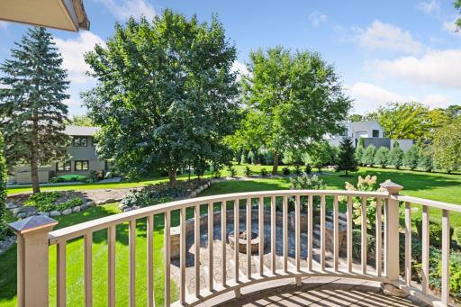Private terrace off family room