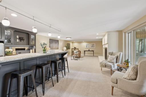 Lower level family room/bar area