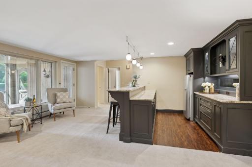 Walk-out lower level