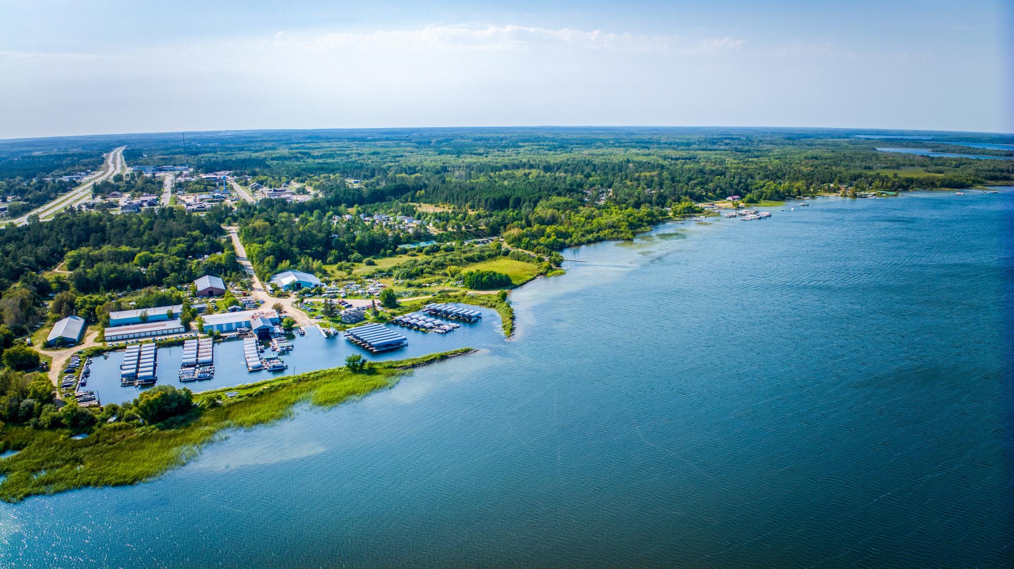 Great fishing is found year round just 2 minutes from the bait store on the Cass Lake Chain of Lakes.