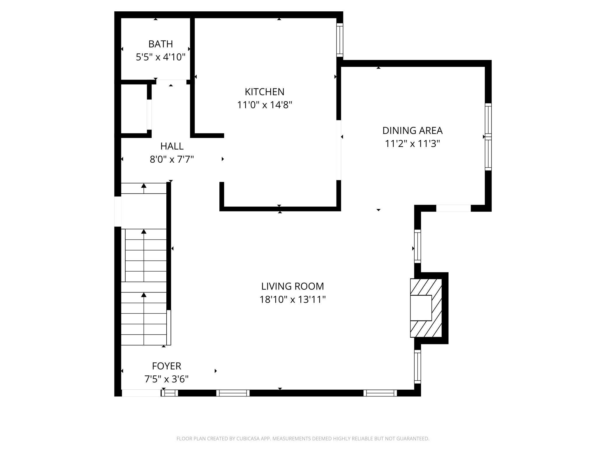 Main level floor plan