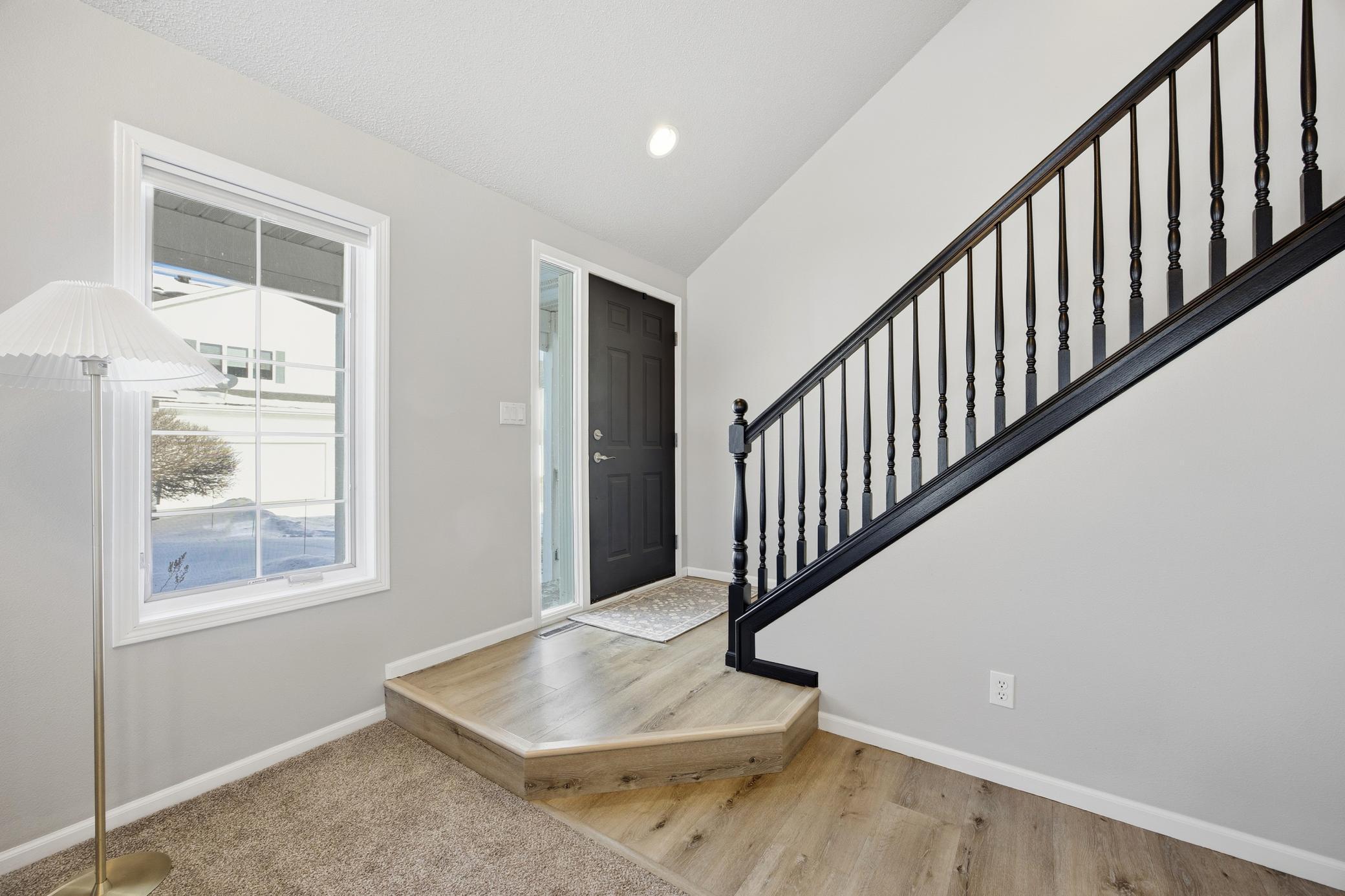 Newly refurbished banister