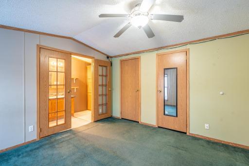 Main bedroom with double closet space