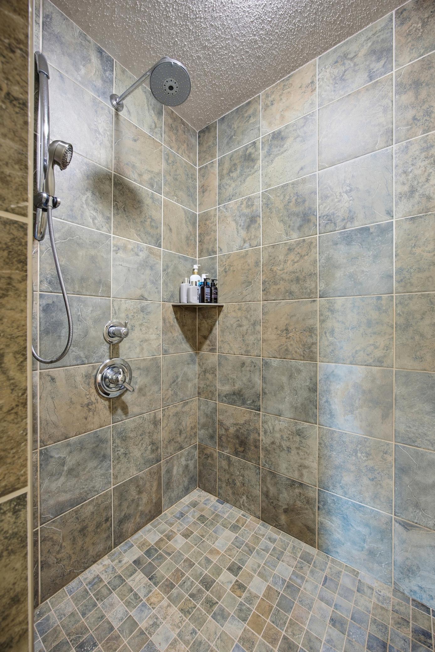 Primary Bathroom - beautiful tile shower