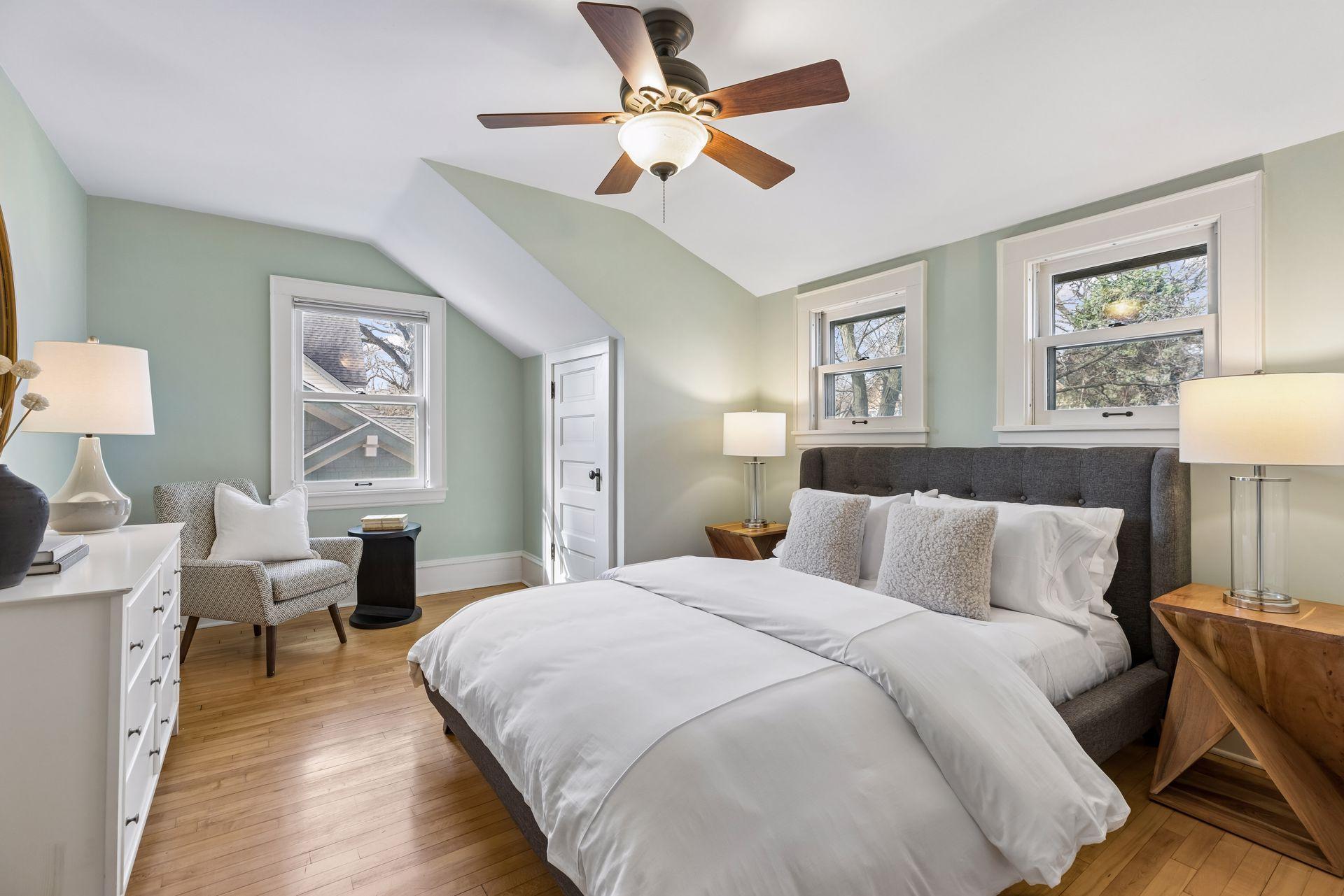 Primary bedroom in upper level