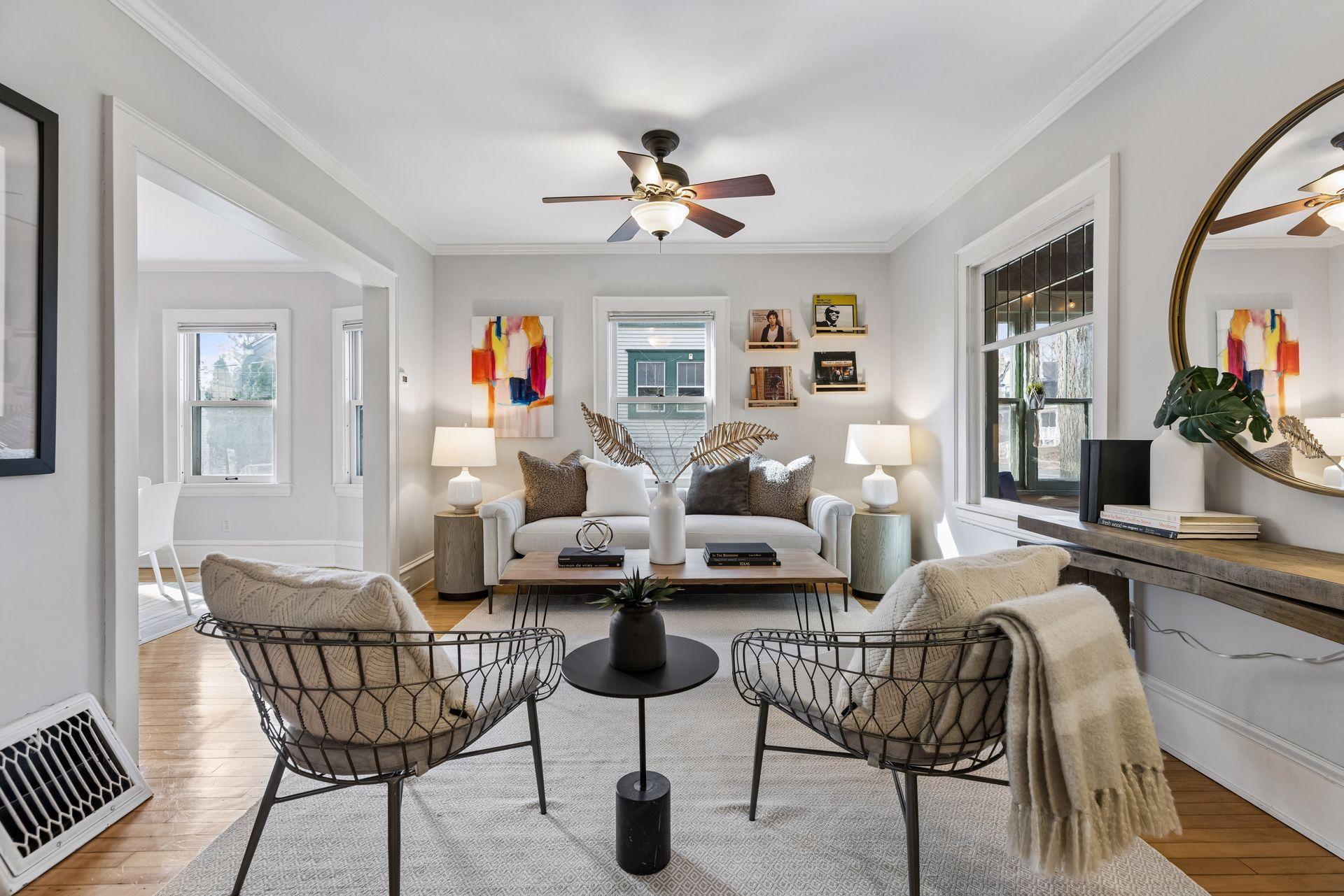 Generous living room space is ideal for relaxing or entertaining