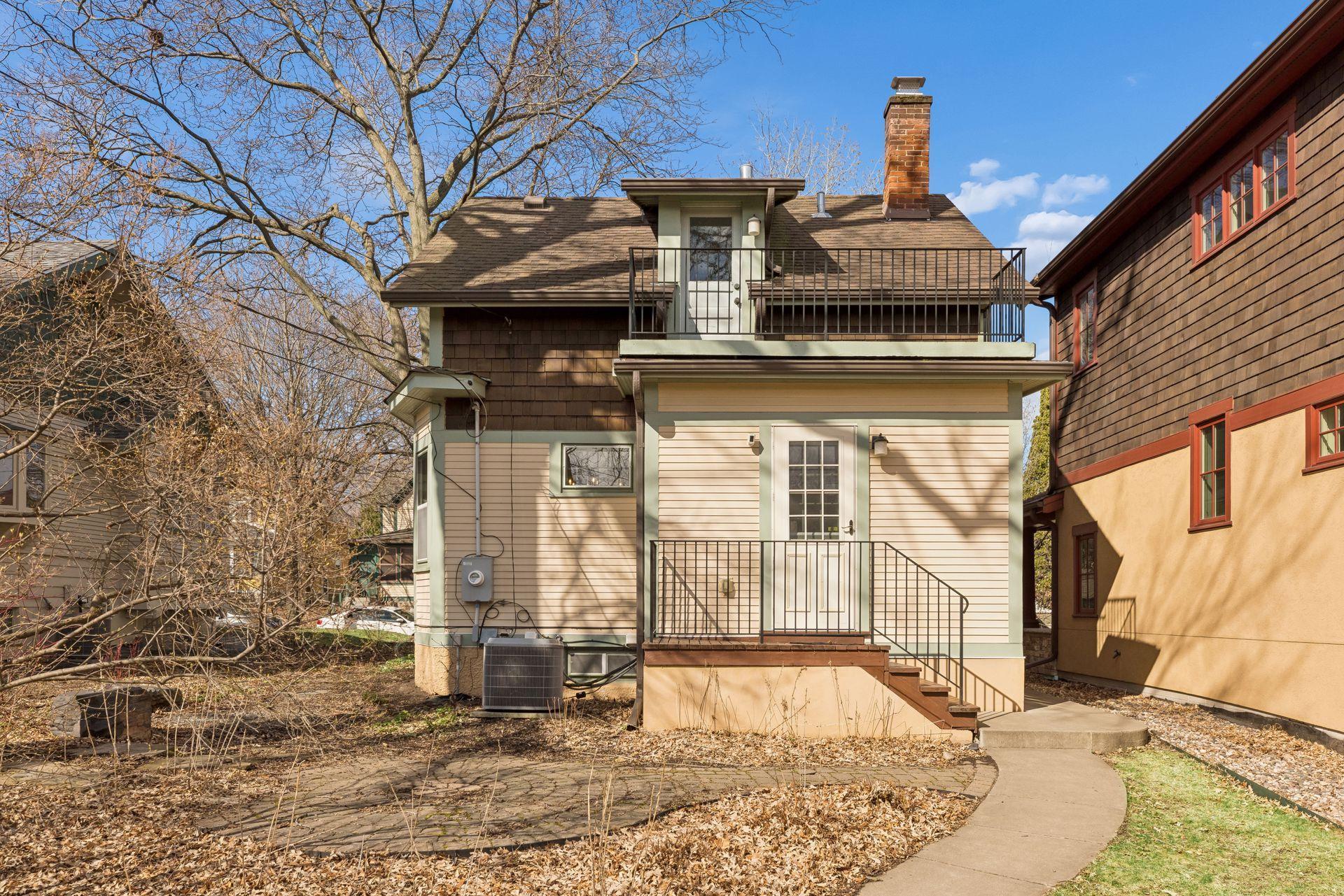 Exterior rear of the home