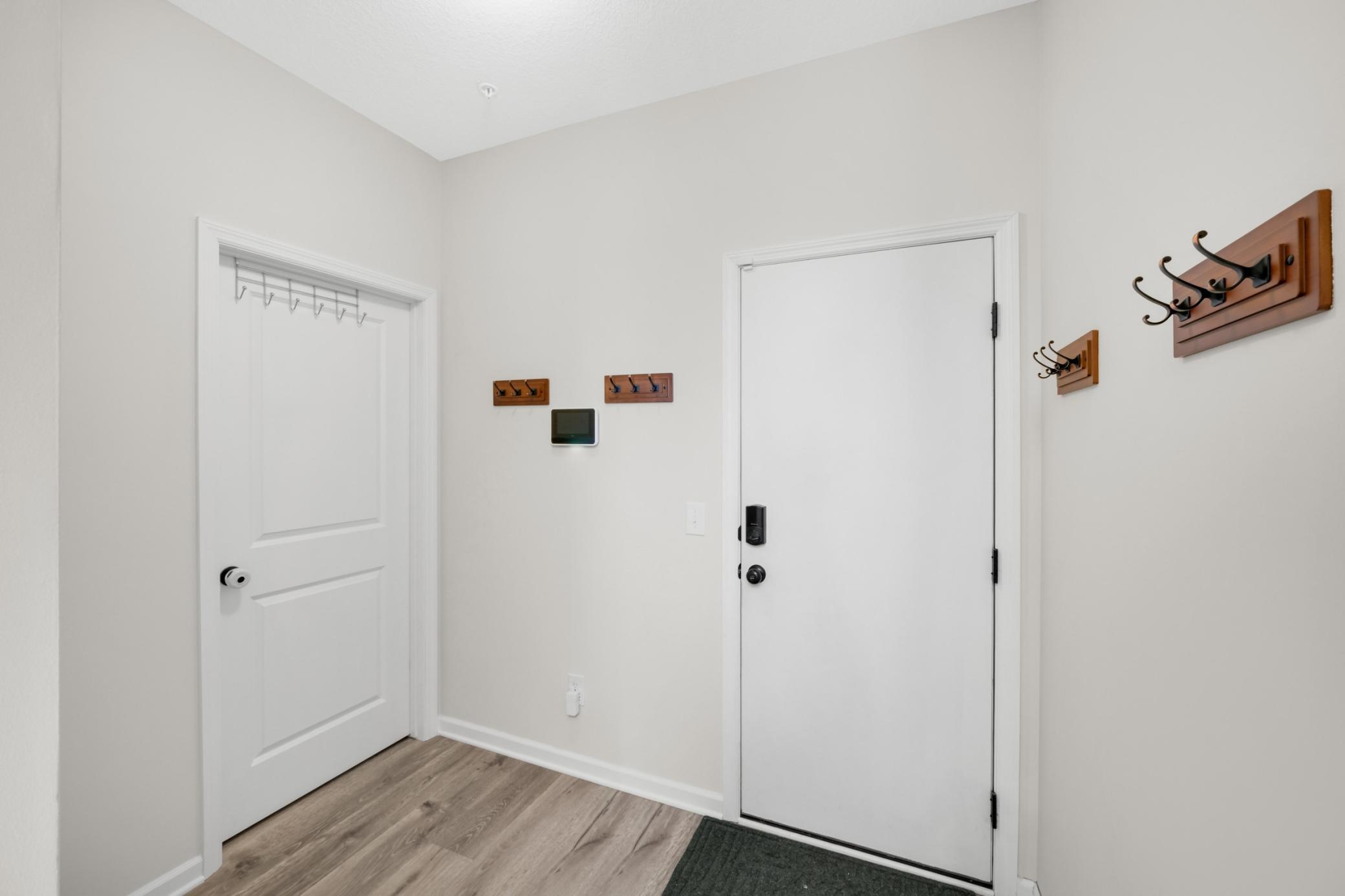massive storage closet off of the garage entrance