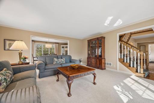 Crown Molding and Quality Carpet in LR and DR!