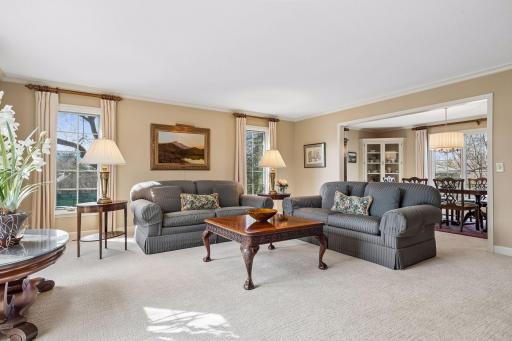 Plenty of entertaining spaces starting in the larger Living Room!