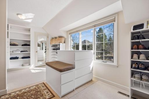 One of the best features is the extra large walk-in closet!
