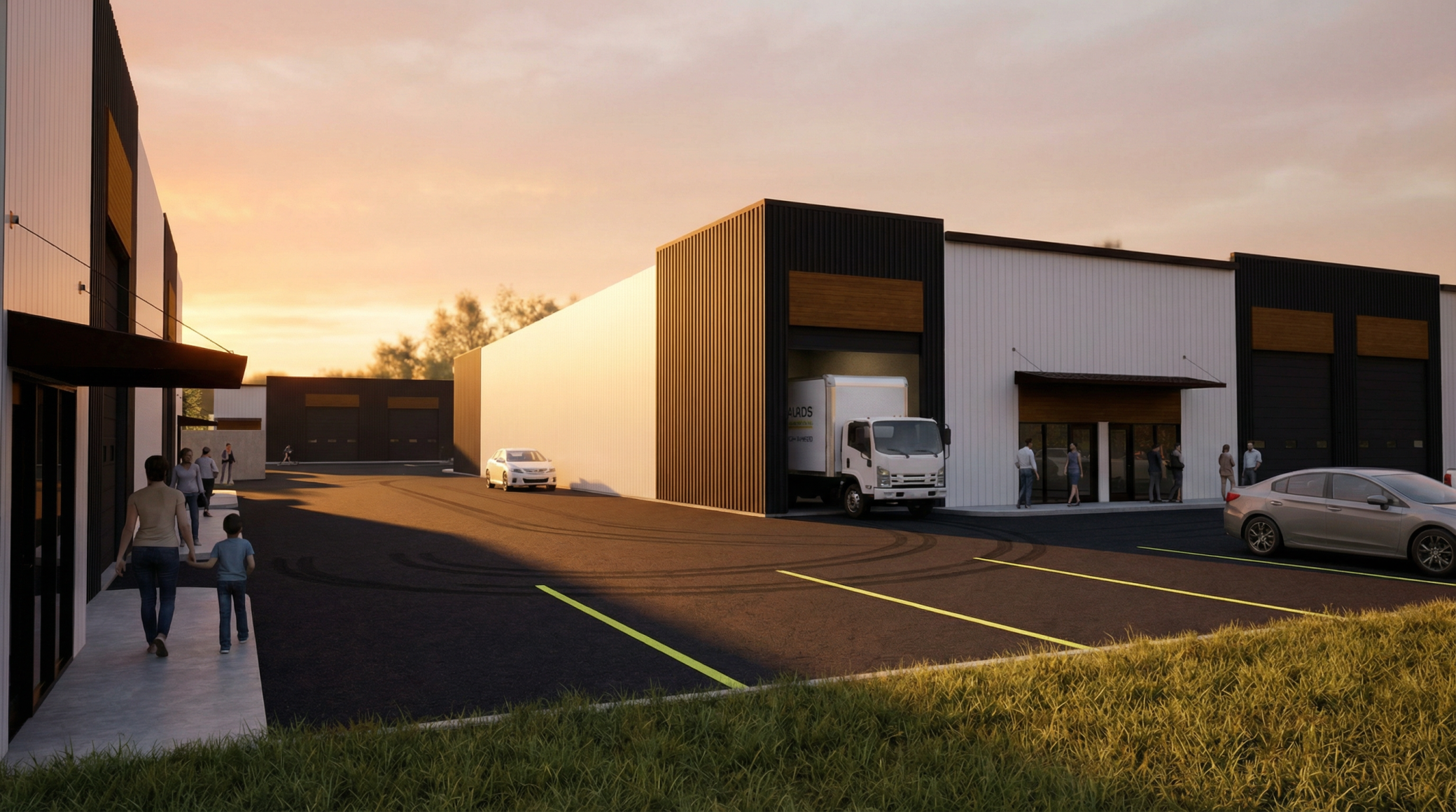 Exterior Rendering - view from west end of park
