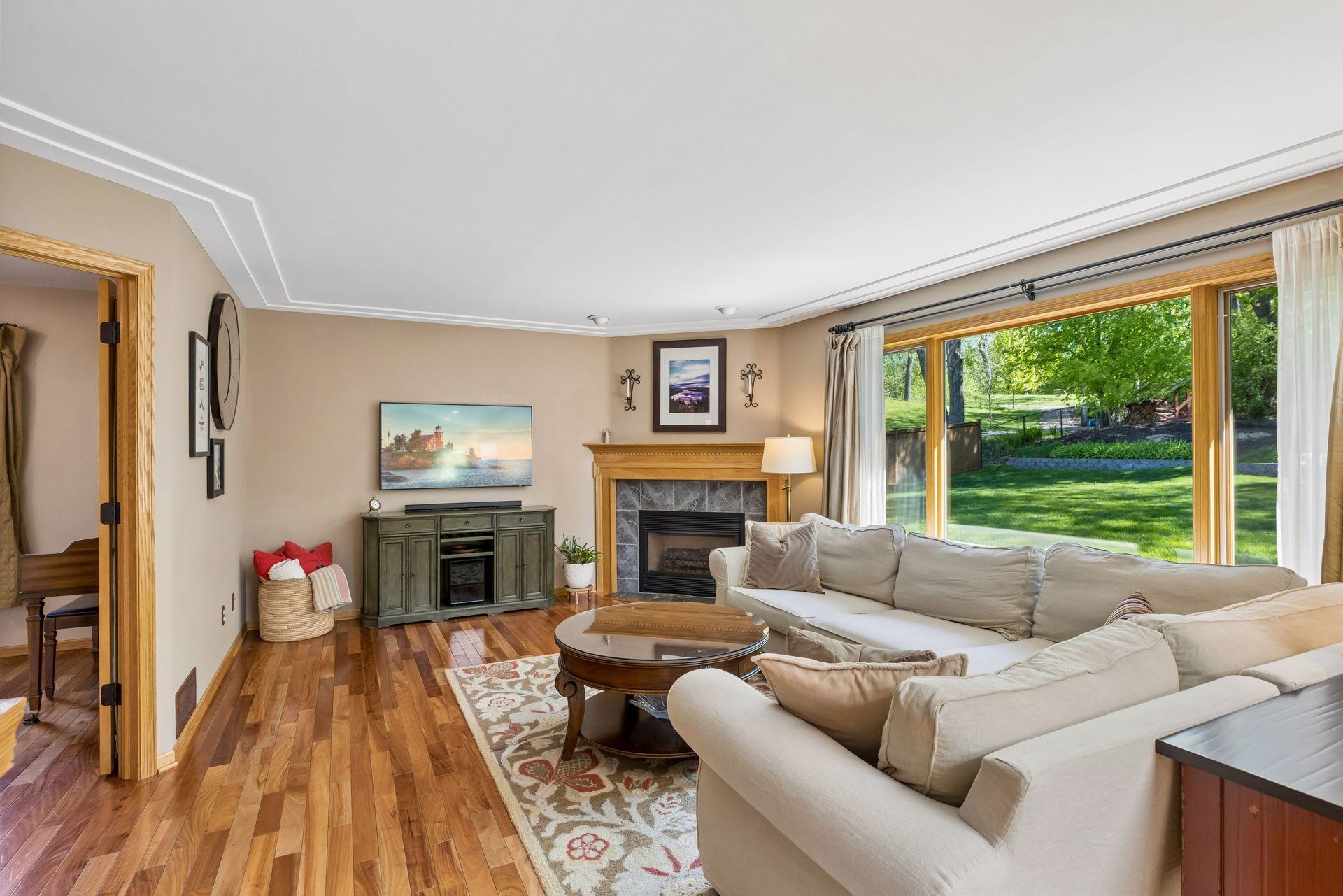 Cozy fireplace perfect for relaxing evenings