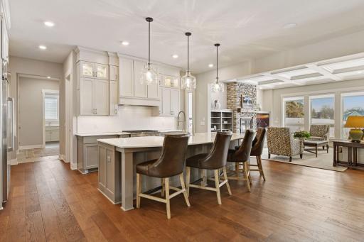 Entertain family and friends in this gourmet kitchen.