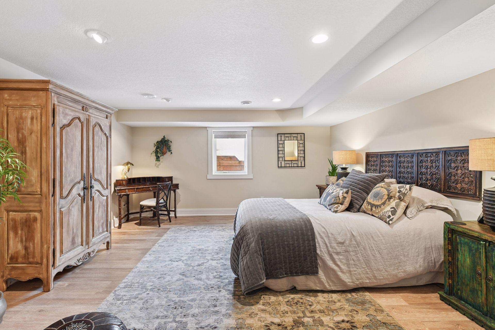 Spacious and bright main level bedroom