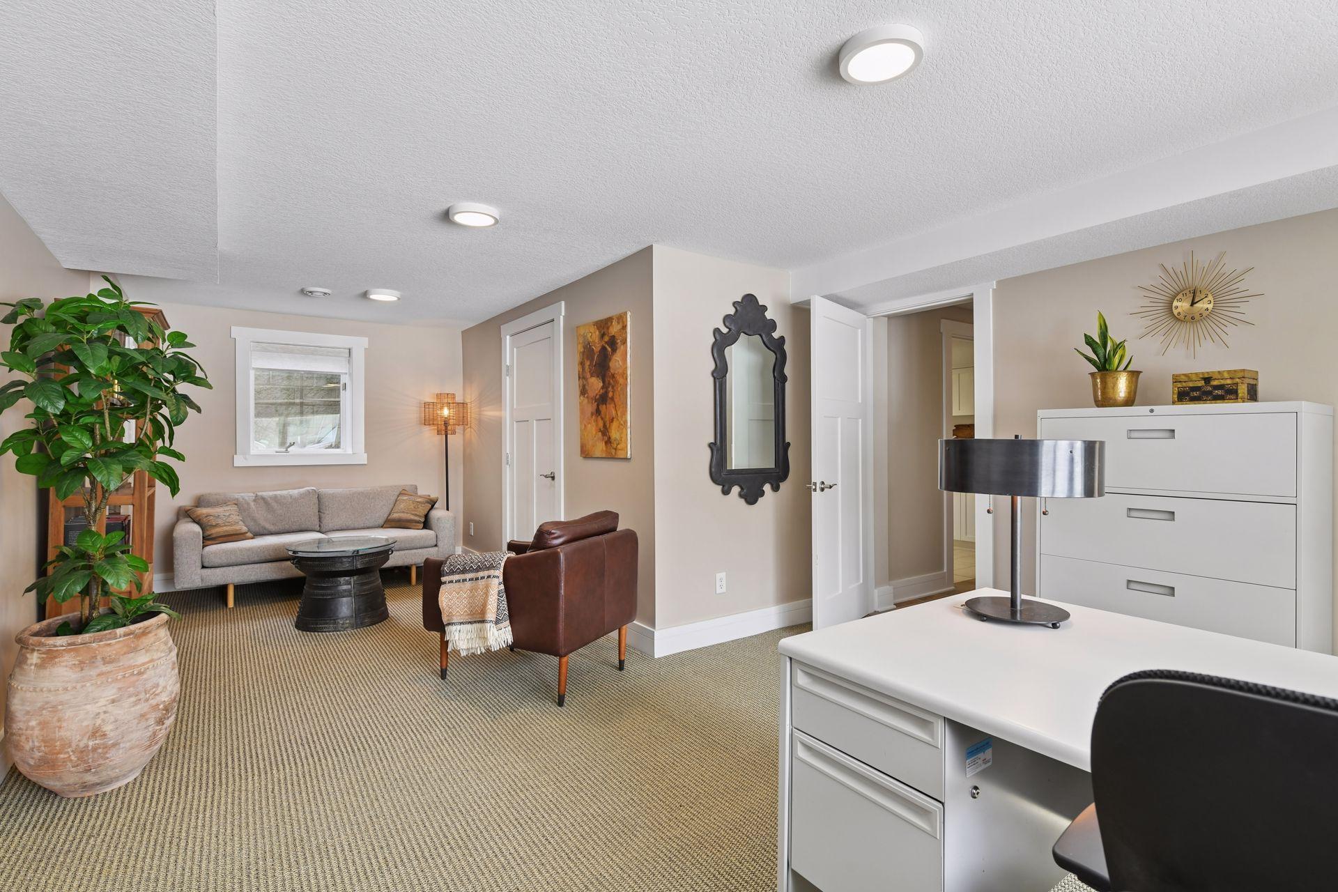 Main level office and sitting room