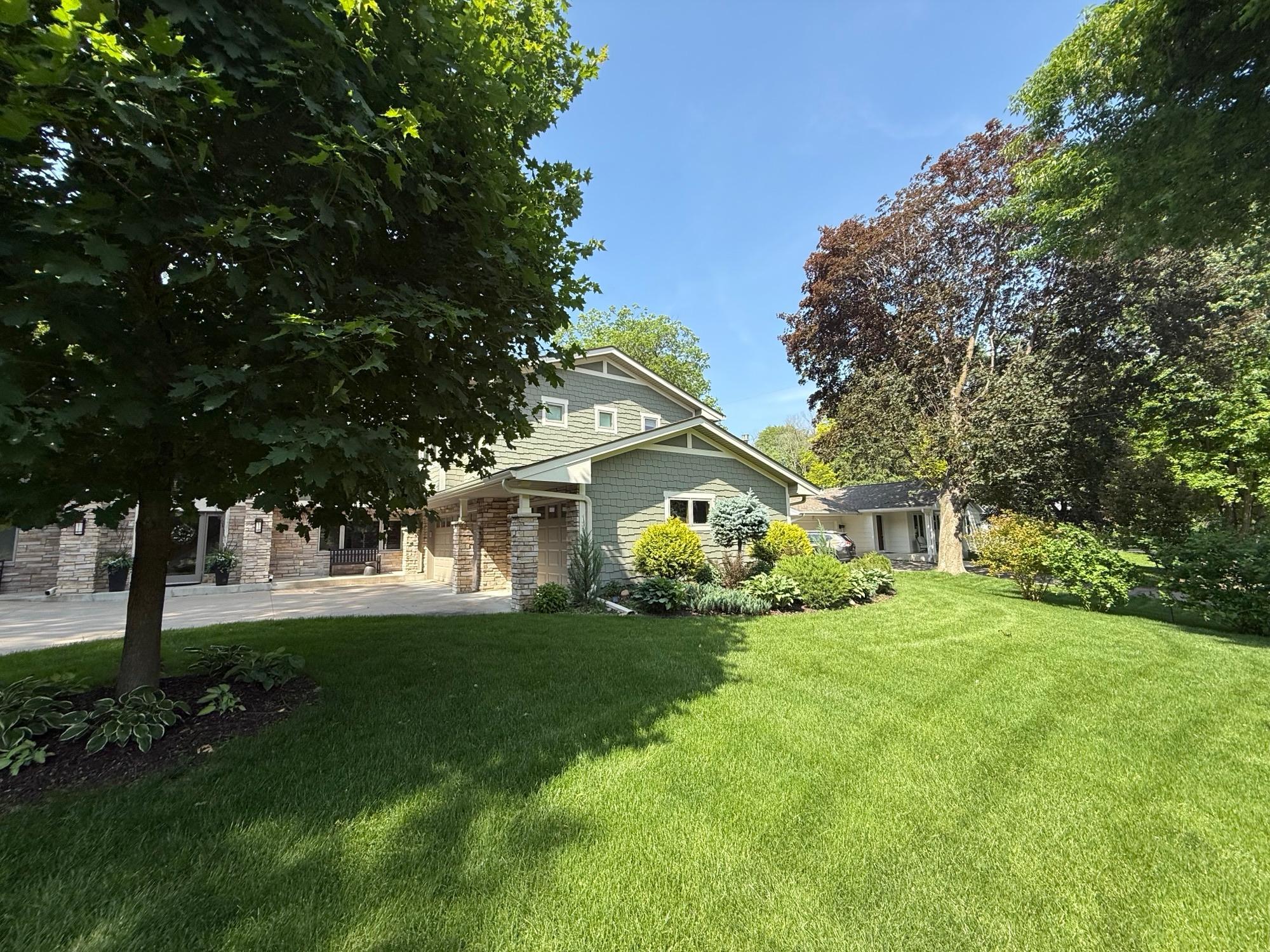 Beautifully landscaped front yard