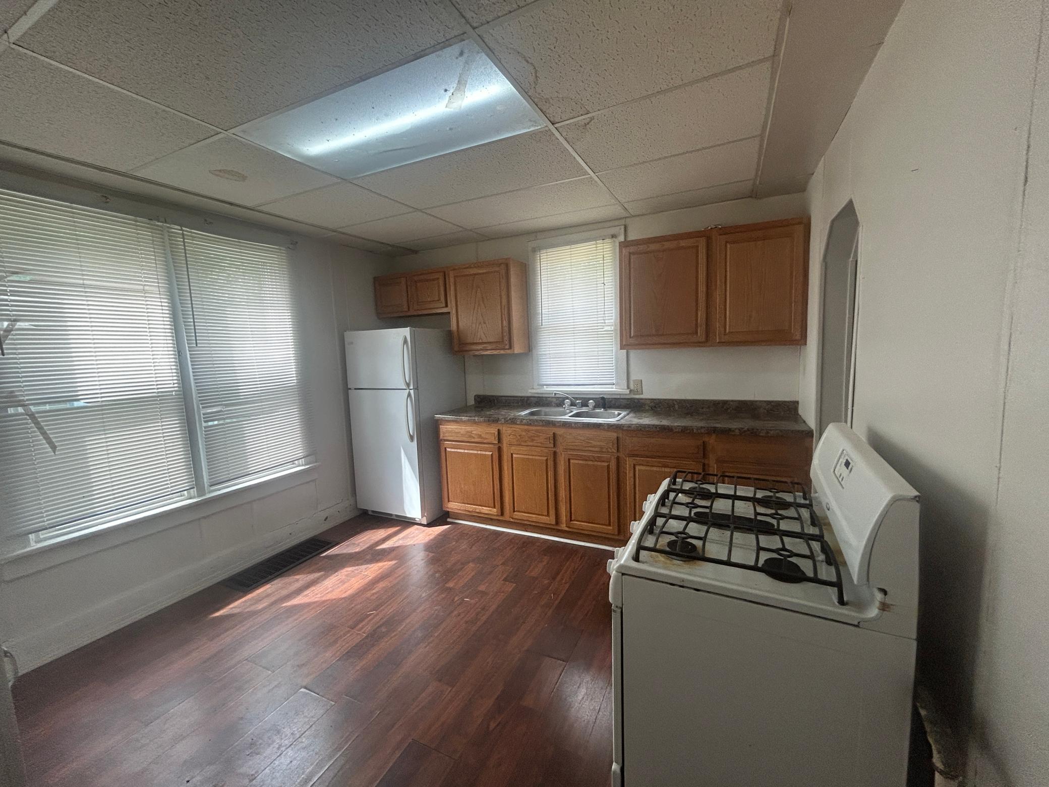 Kitchen with space for table