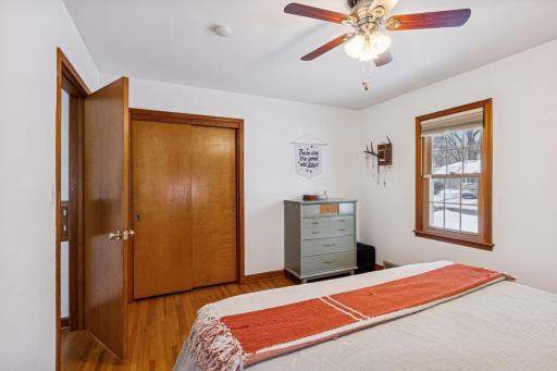 Front primary bedroom also has a large closet