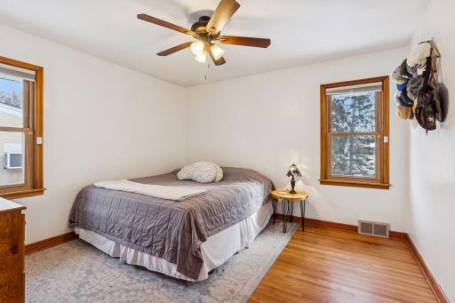 Bedroom 2 on the main floor is also spacious