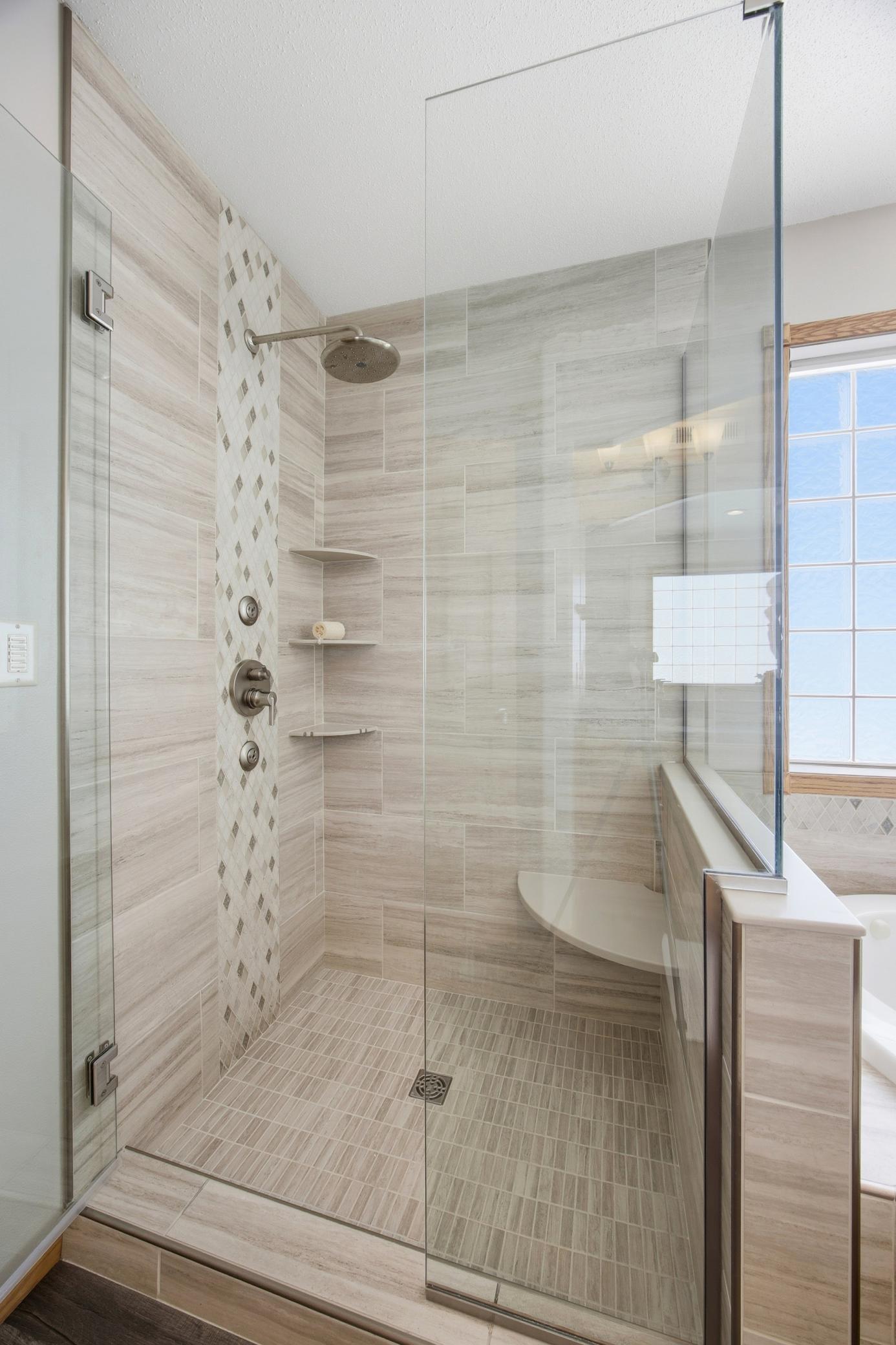 Tile Surround Shower