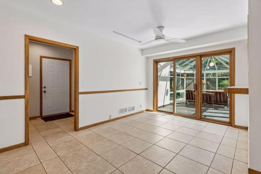 Flex space could be used as an informal dining area - just off of the kitchen.