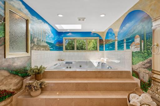 Beautiful custom mural painted by Miko Simmons.