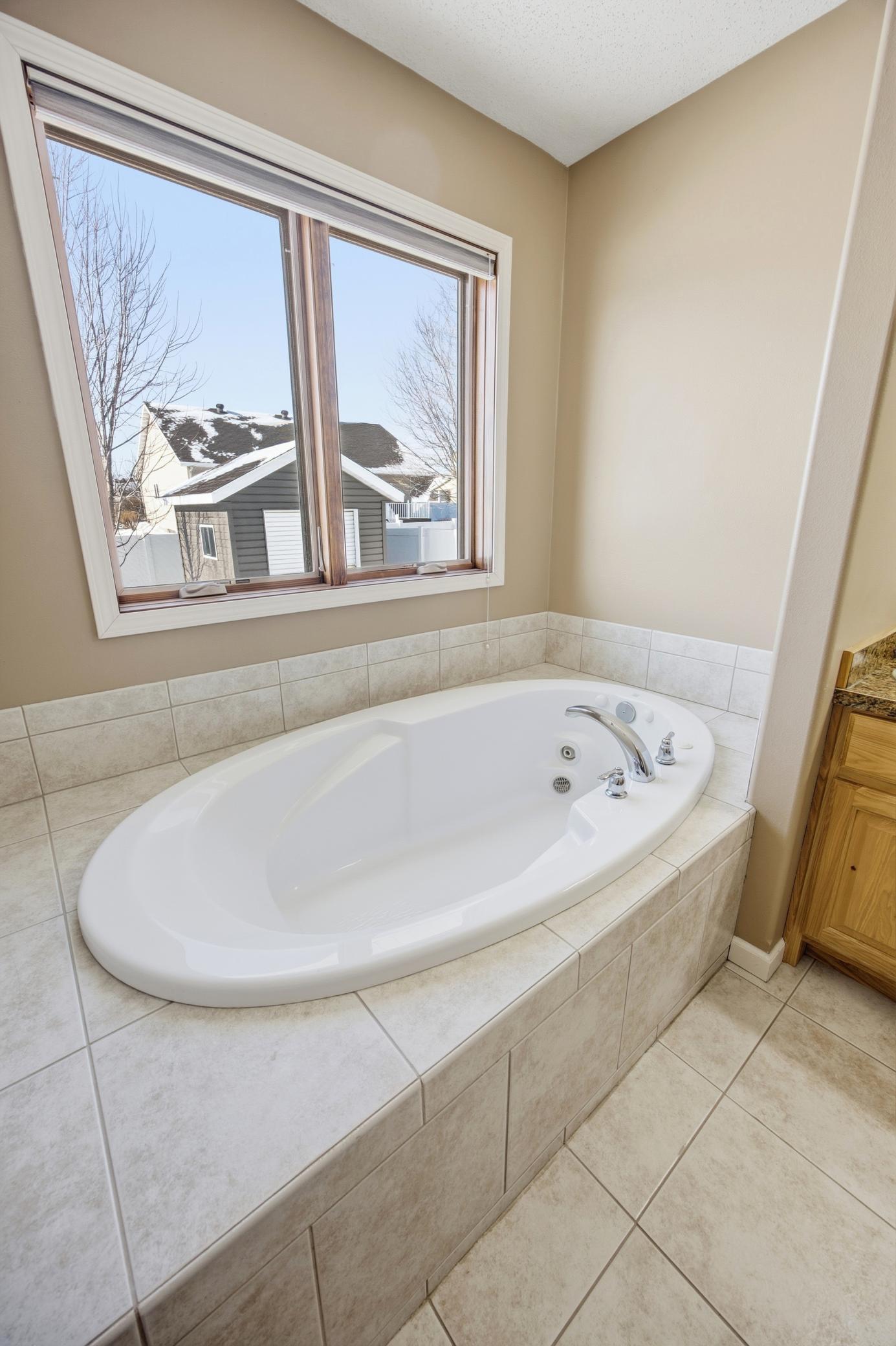 Jetted Tub in Primary Bath