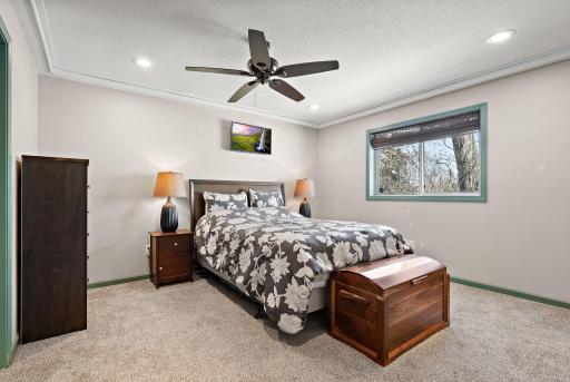 The primary bedroom.