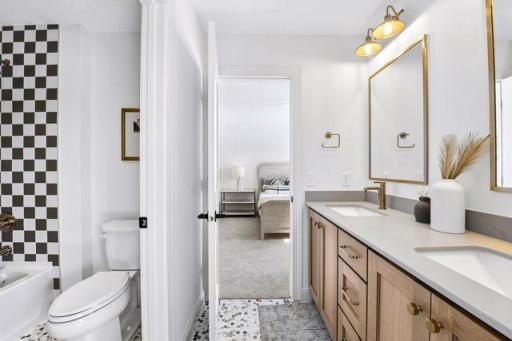 Upper level bedroom 2 and 3 Jack and Jill bath