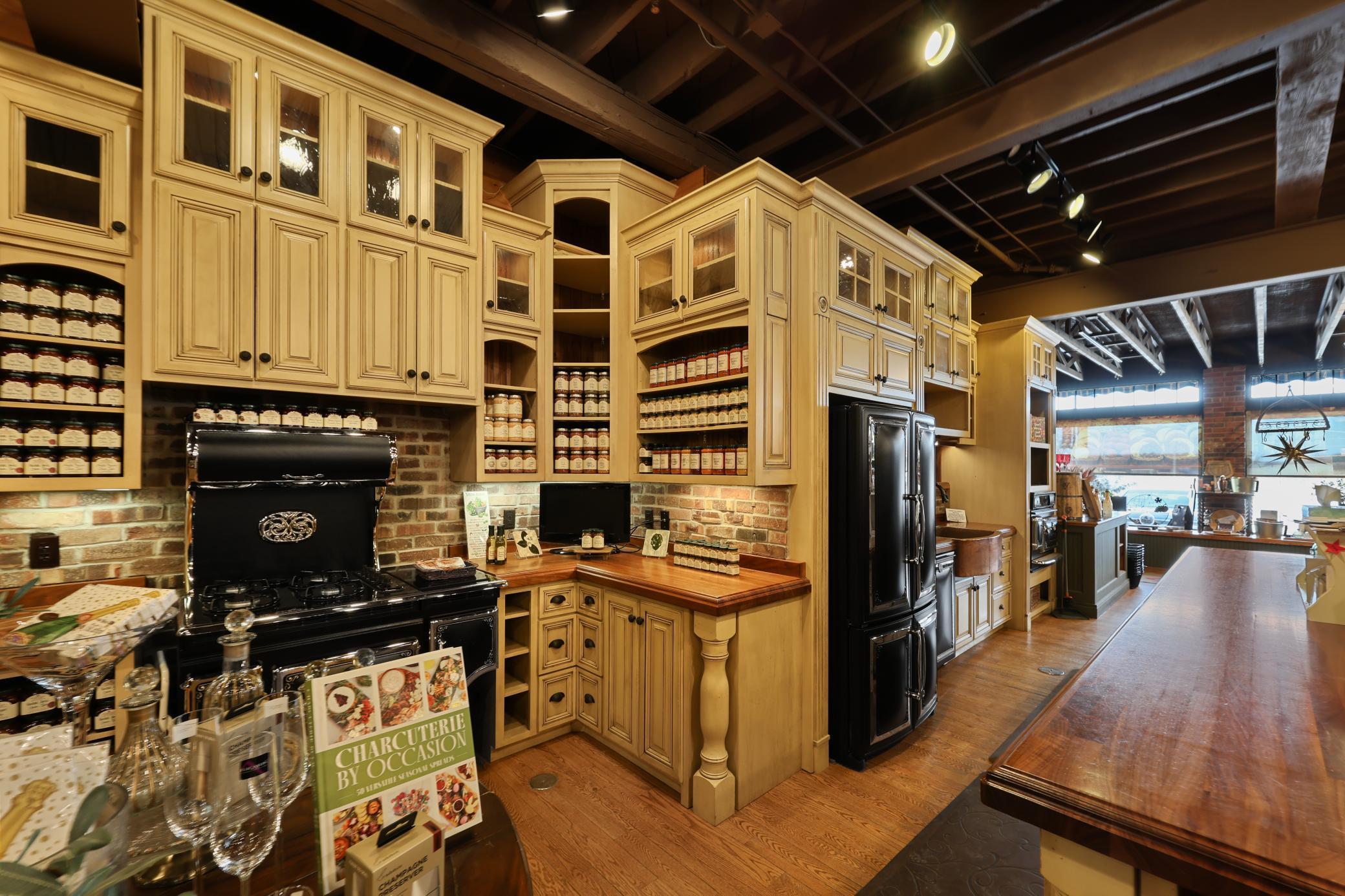 Kitchen and cabinets