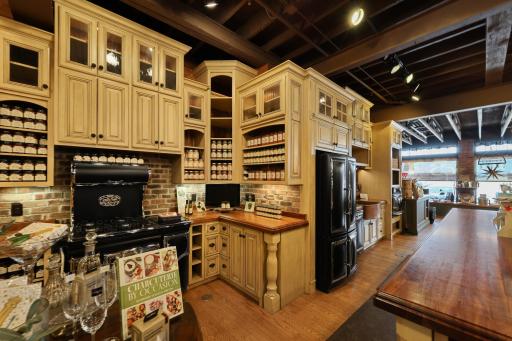 Kitchen and cabinets