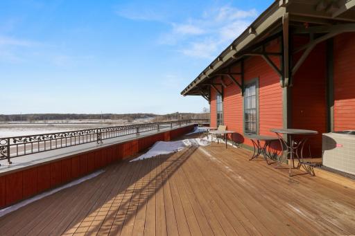 Wrap around patio