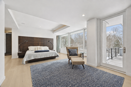 Floors modified with AI to re-imagine the space with white oak floors