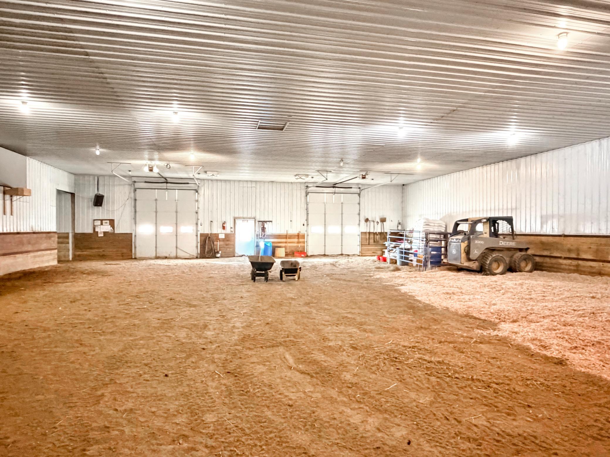 Ample space for stalls, or equipment, etc.