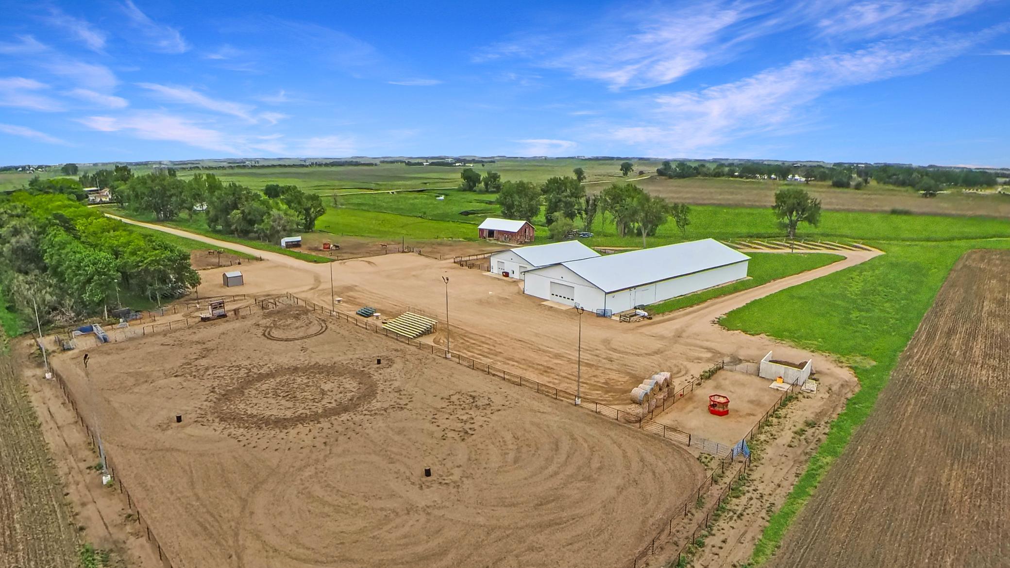 Arena, ample parking