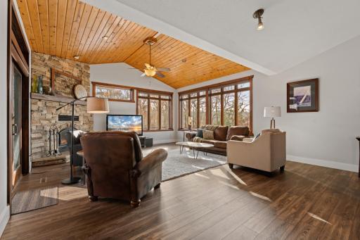 Great room Wood Burning fireplace