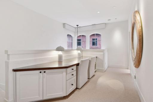 Upper level loft and study