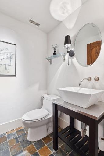 Lower Level half bath with upgrades fixtures