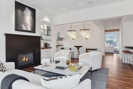 Living room and formal dining