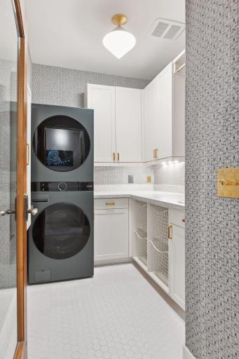 Upper Laundry new washer/dryer and upgraded fixtures