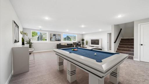 Lower Level Family Room (Virtually Staged) (Example of a previous home)