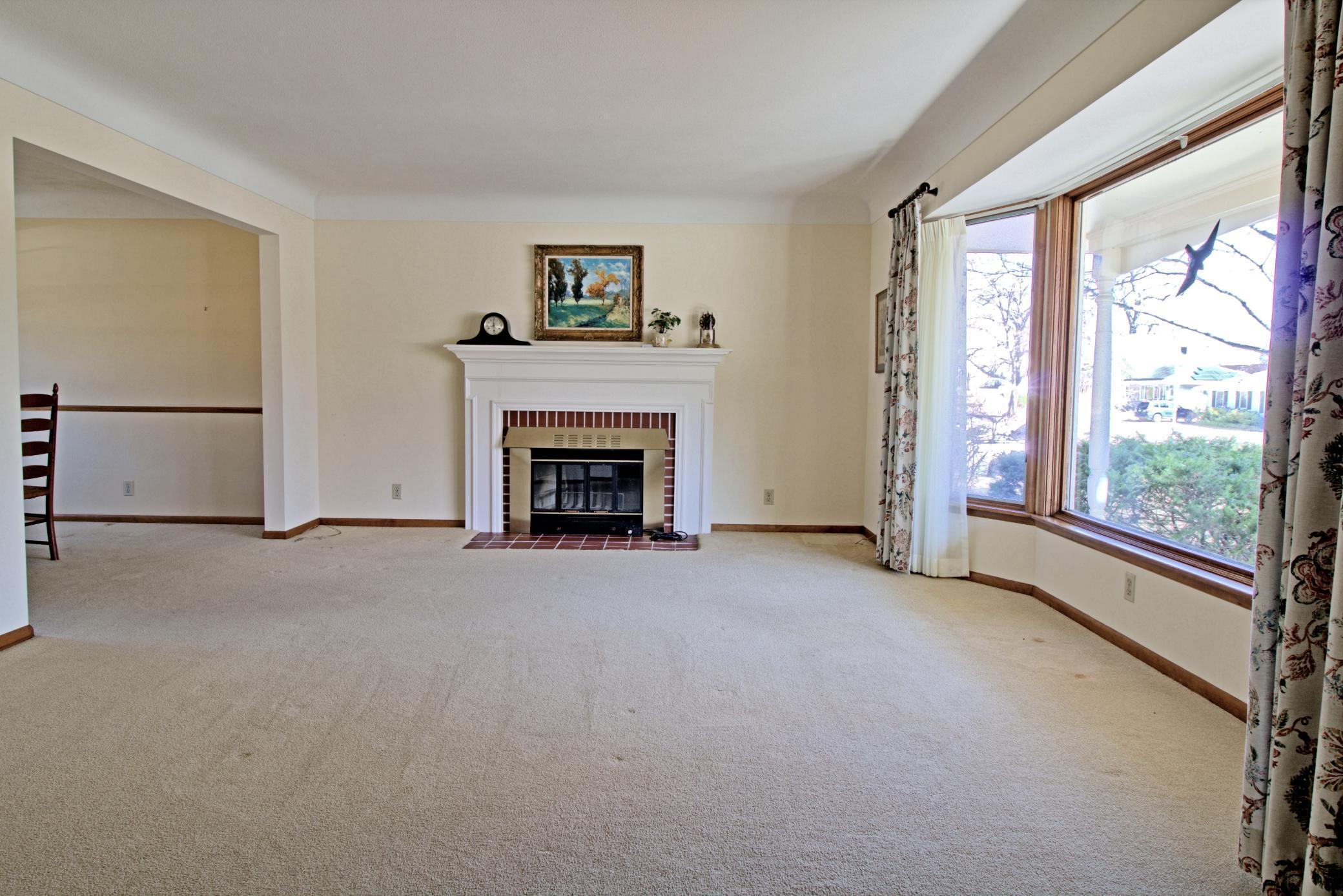 Living Room with Fireplace