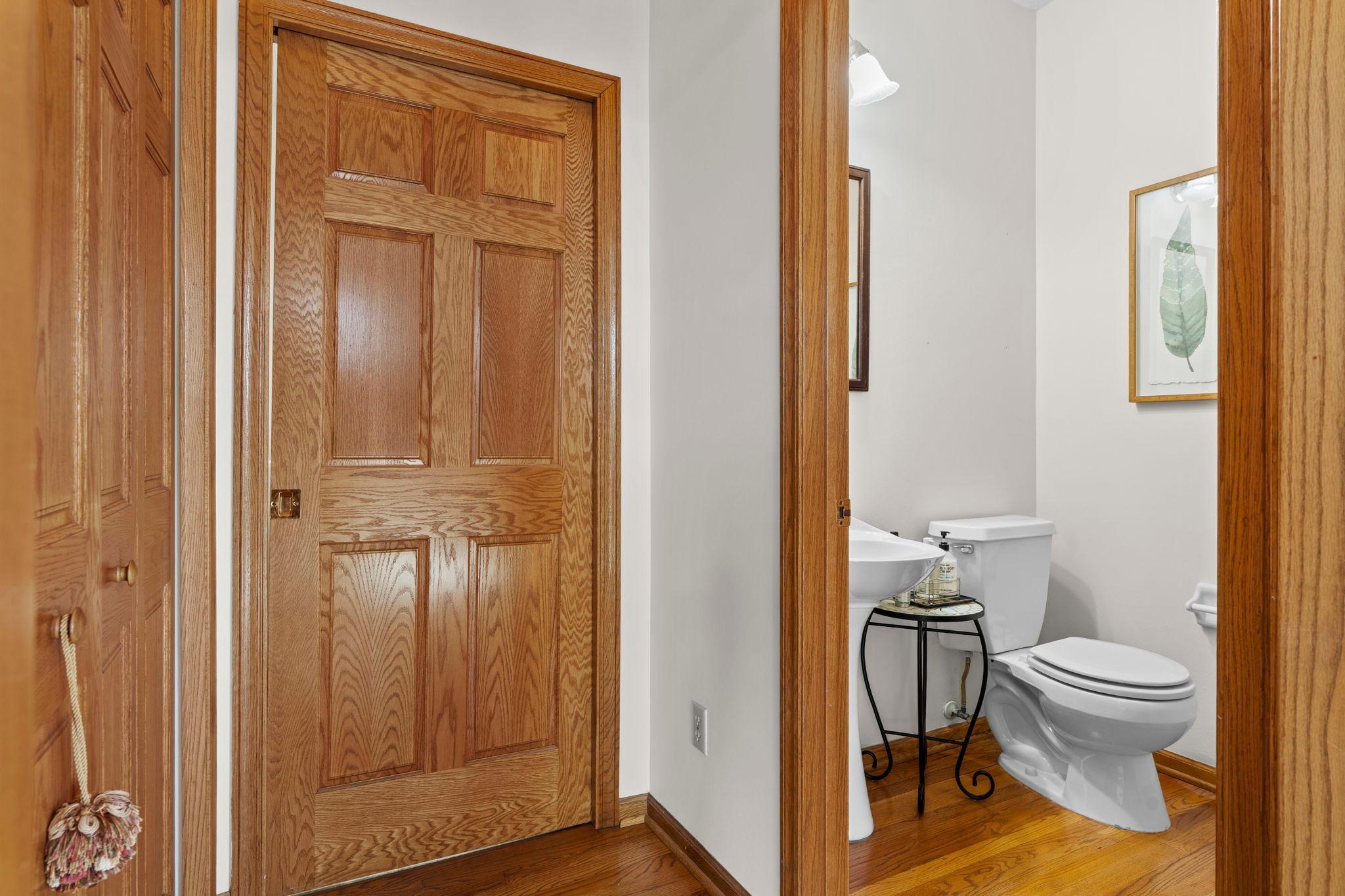Main Floor laundry (not pictured) and powder room