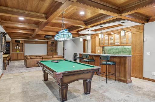 Imagine entertaining or winding down in this space